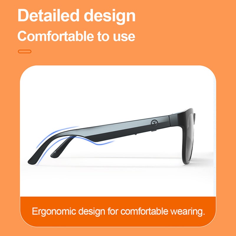 lecoo Lenovo Lecoo C8 Smart BT Headset UV Protection Music Glasses BT5.0 Chip Stable Pairing Comfortable Wearing Simple Operation - Image 5